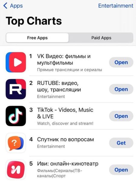 Приложение Rutube удалили из App Store в третий раз