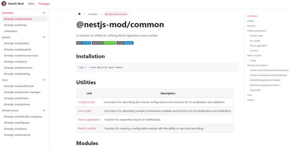 Cайт для NestJS-Mod — https://nestjs-mod.com